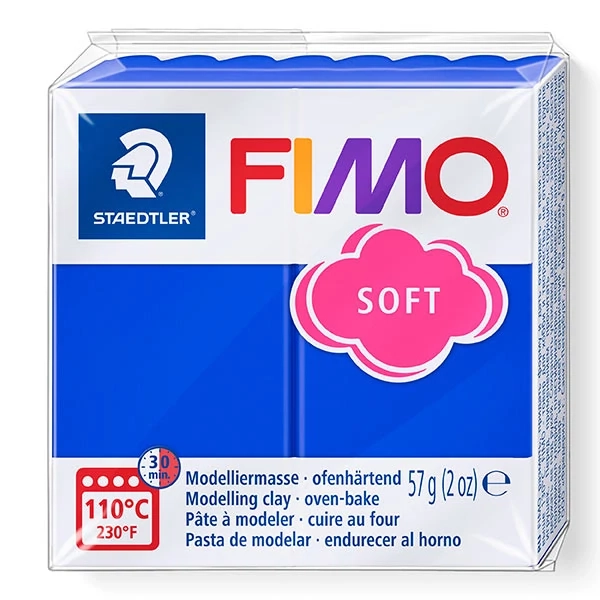 Fimo soft süthető gyurma fényeskék 57g
