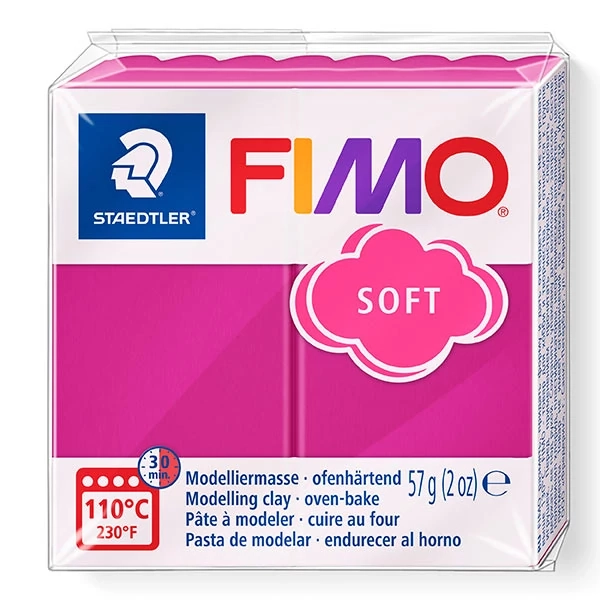 Fimo soft süthető gyurma málna 57g