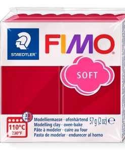 Fimo soft süthető gyurma meggypiros 57g