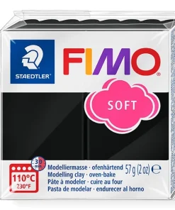 Fimo soft süthető gyurma fekete 57g