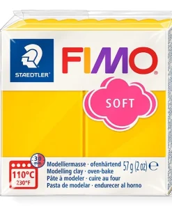 Fimo soft süthető gyurma napsárga 57g