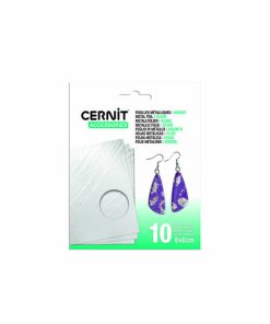 Cernit metálfólia – ezüst 10 lap 8×8 cm