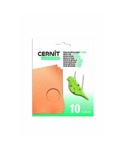 Cernit metálfólia – réz 10 lap 8×8 cm