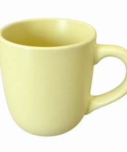 Matt pasztell sárga bögre 350ml