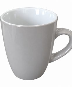 Fényes világosszürke bögre 400ml