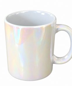 Fehér fényes színjátszó bögre 350ml