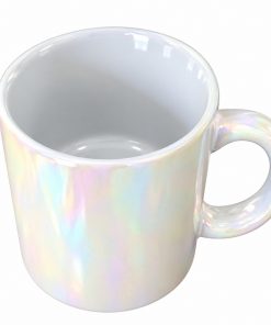 Alternative view of Fehér fényes színjátszó bögre 350ml