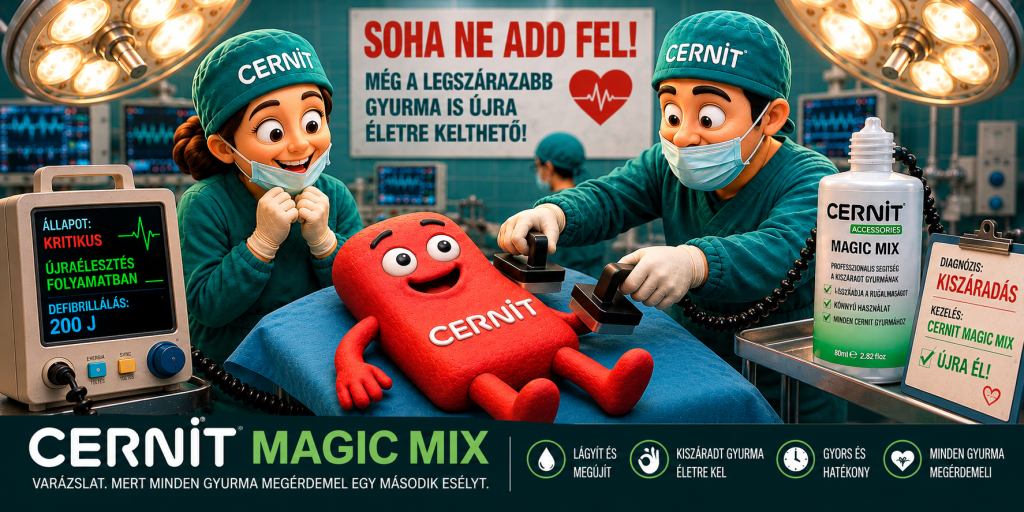 Cernit Magic Mix gyurmalágyító kiszáradt süthető gyurma puhításához és megújításához