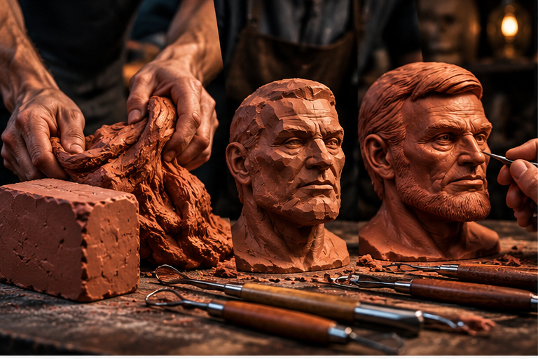 Monster Clay modellezőgyurma melegítése, formázása és részleteinek kidolgozása
Kép címe: