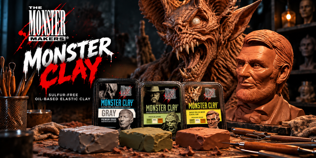 Monster Clay modellezőgyurma szobrászathoz és figurakészítéshez, Soft, Medium és Hard változatban