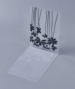 Alternative view of Műanyag áttetsző textúra és nyomda sablon százszorszép