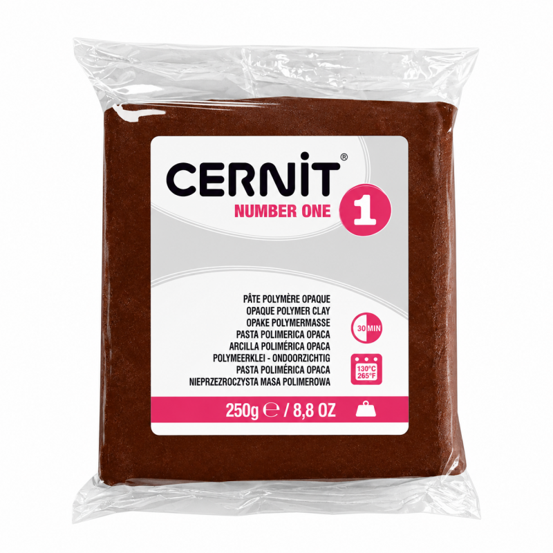 Cernit number one süthető gyurma barna 250g