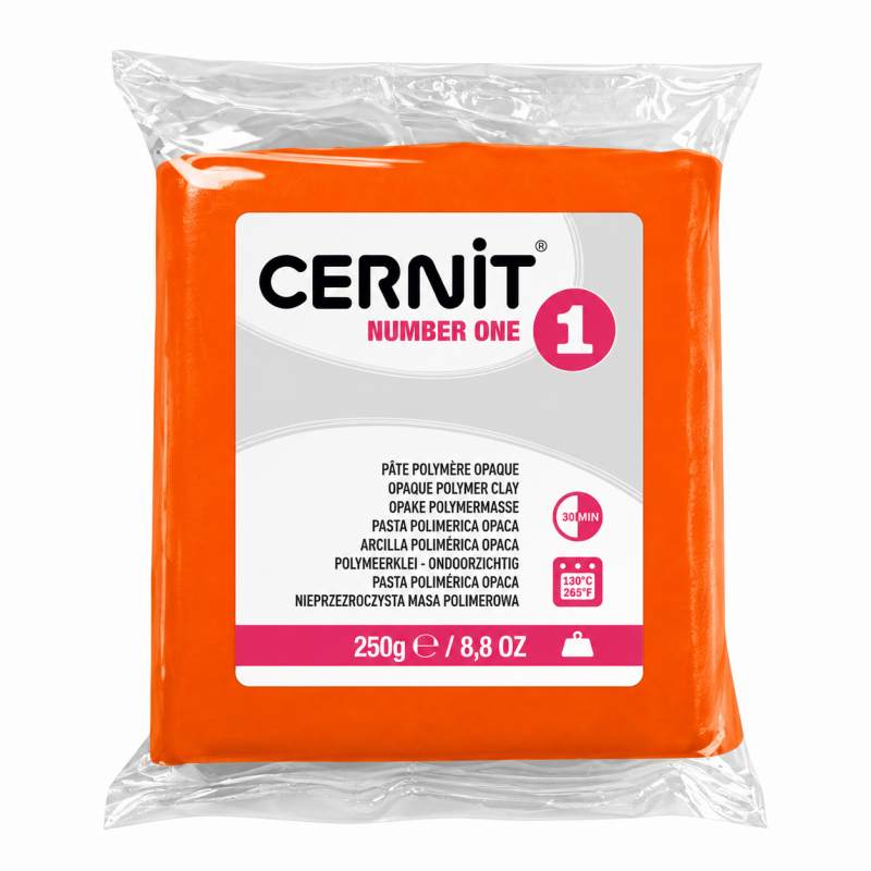 Cernit number one süthető gyurma narancssárga 250g