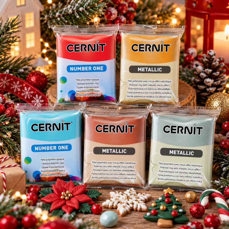 Cernit süthető gyurma number one karácsonyi szett 5x56g