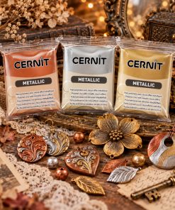 Cernit süthető gyurma number one Vintage metallic szett 3x56g