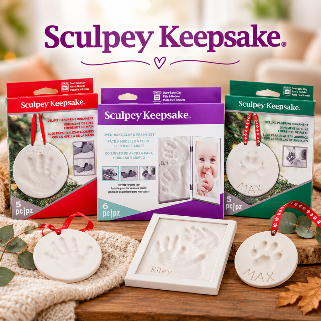 Sculpey Keepsake kéz- és tappancslenyomat készítő szettek